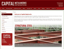 Tablet Screenshot of capitalmetalworks.com